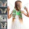 LED Fairy Wings Glowing Sparkle Butterfly Elf Princess Angel Wings Halloween Party Cosplay Costumes Performance Photography Prop - LED Pink - China