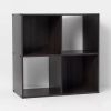 4 Cube Decorative Bookshelf - Brown