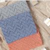 Kids Hollow Carved Graphic Solid Color Knitted Blanket - Average Size (0-12Y) - Blue