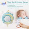 Baby Musical Crib Bed Bell Rotating Mobile Star Projection Nursery Light Baby Rattle Toy  - Blue