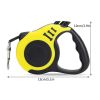 Pet Leash For Dog & Cat; Retractable Dog Leash Automatic Telescopic Tractor Dog Rope For Outdoors; dog leash - Yellow - S