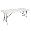 6' Folding Table Portable Plastic Indoor Outdoor Picnic Party Dining Camping Tables - as picture