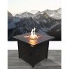 Living Source International 25" H x 30" W Steel Propane/Natural Gas Fire Pit Table - 1