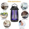 Bug Zapper Electric UV Mosquito Killer Lamp Insect Killer Light Pest Fly Trap Catcher  - Black