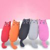 Cat Catnip Toys Playing Teeth Cleaning Plush Pillow Scratcher Pet Catnip Teeth Grinding Chew Toys - Pink