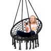 hammock chair; black - black - steel