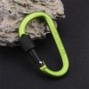 Aluminum D-Ring Locking Carabiner Light but Strong NOT for Climbing(Pack of 10) - color