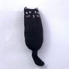 Cat Catnip Toys Playing Teeth Cleaning Plush Pillow Scratcher Pet Catnip Teeth Grinding Chew Toys - Black