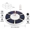 42 LED Solar Flagpole Light Garden Umbrella Light Outdoor Waterproof Landscape Street Flag Pole Lamp With Hook For Tent Camping - as pictures