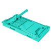 Foldable Laptop Table Bed Notebook Desk with Cooling Fan Mouse Board LED light 4 xUSB Ports Breakfast Snacking Tray - Aqua