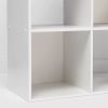 11" 6 Cube Organizer Shelf - White