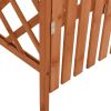 Pergola with Gate 45.7"x15.7"x80.3" Solid Firwood - Brown