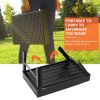 Foldable Portable BBQ Charcoal Grill Grill Lightweight Smoker Grill for Camping Picnics Garden Grilling - Black