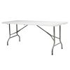 6' Folding Table Portable Plastic Indoor Outdoor Picnic Party Dining Camping Tables - as picture