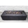 Living Source International 15'' H x 56'' W Concrete Outdoor Fire Pit Table - 1