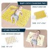 Portable Changing Pad for Home & Travel Waterproof Reusable Extra Large Size 31.5x25.5 inch Baby Changing Mat with Reinforced Double Seams - Baby Loov