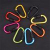 Aluminum D-Ring Locking Carabiner Light but Strong NOT for Climbing(Pack of 10) - color