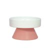 Cat Ceramic Raised Food Bowls, Elevated Pet Dish Feeder, Protect Pet's Spine, for Dog Kitty Puppy Pets Bowl, Tower Shaped Ceramic Pet Cats Food Bowl -